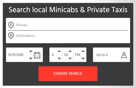 minicabs search